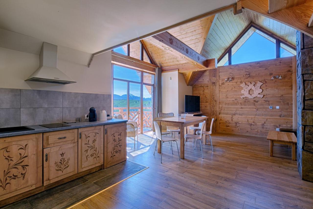 Tatrzanskie Echo Domki Regionalne Z Dwoma Lazienkami, Placem Zabaw I Przepieknym Widokiem Na Tatry Villa Zakopane Exteriör bild